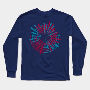 Eye Mech Red Blue Long Sleeve T-Shirt